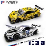 Diecast Mobil BMW M4 DTM Miniatur Alloy Steel 1:32 Racing Car